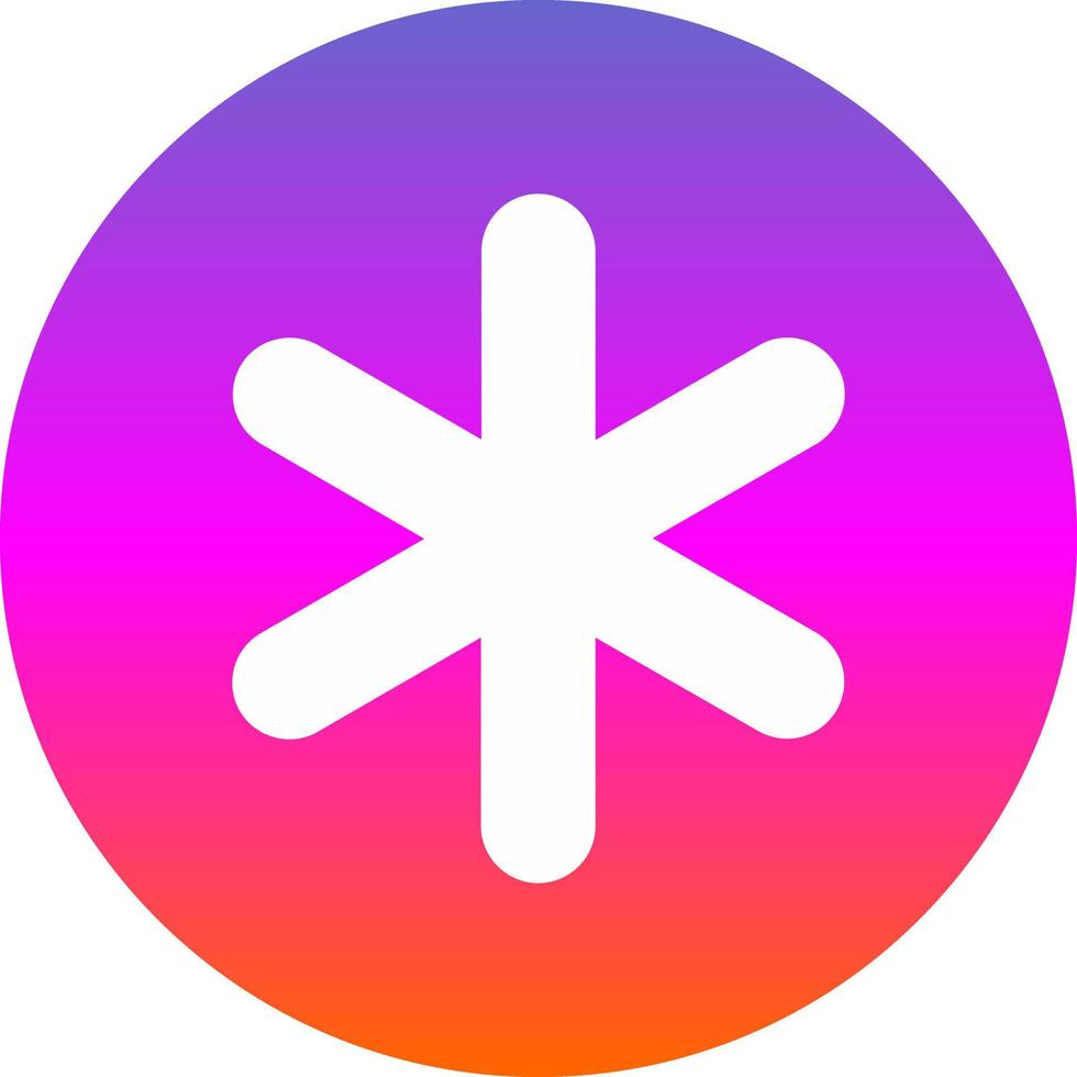 Asterisk Vector Icon Design
