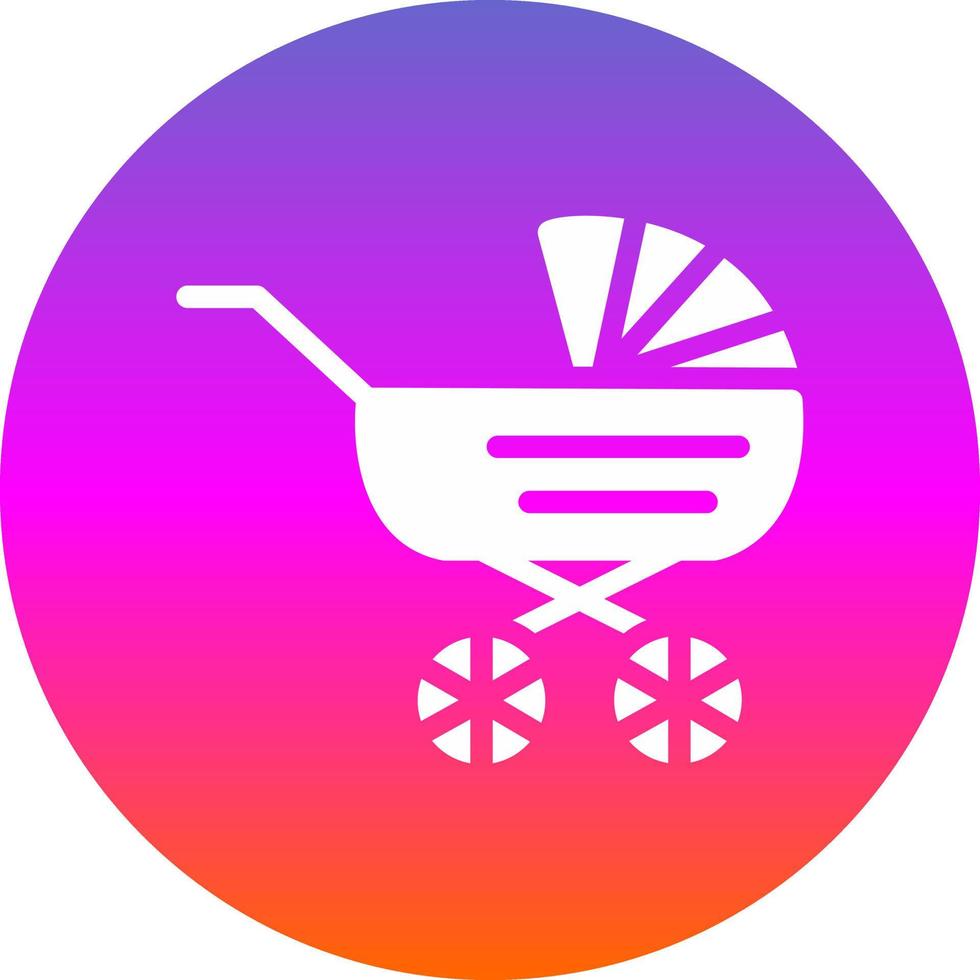Baby Carriage Vector Icon Design