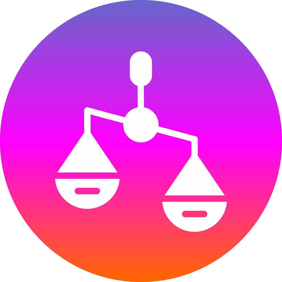 diseño de icono de vector derecho de escala de equilibrio