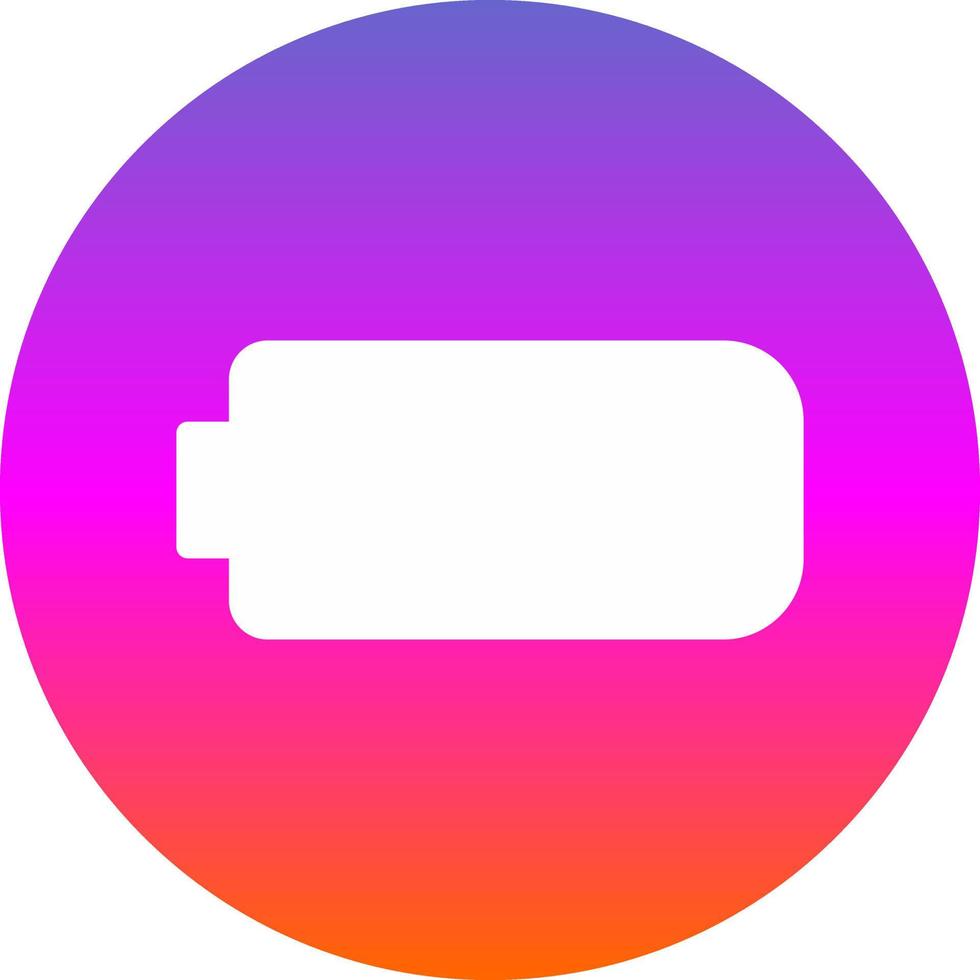 Battery Empty Vector Icon Design