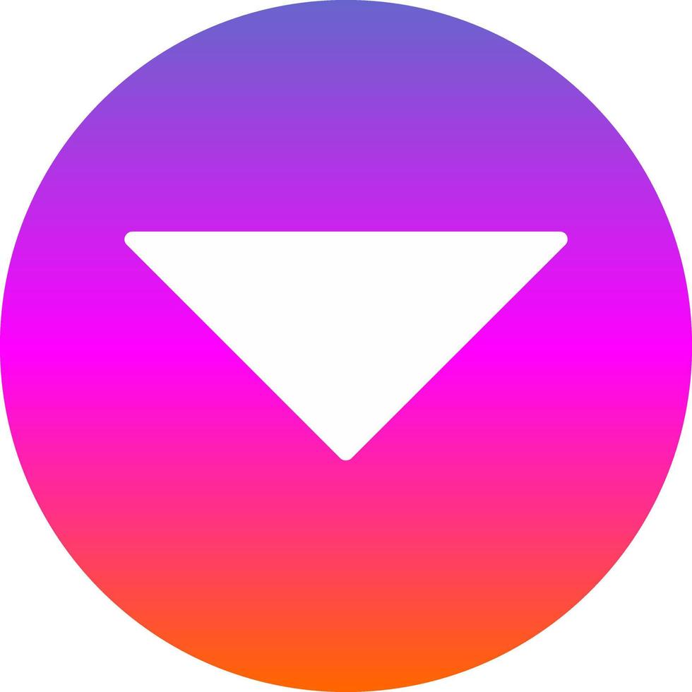 Caret Down Vector Icon Design