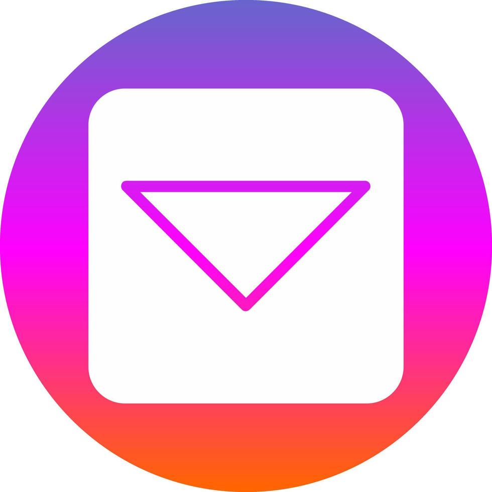 Caret Square Down Vector Icon Design