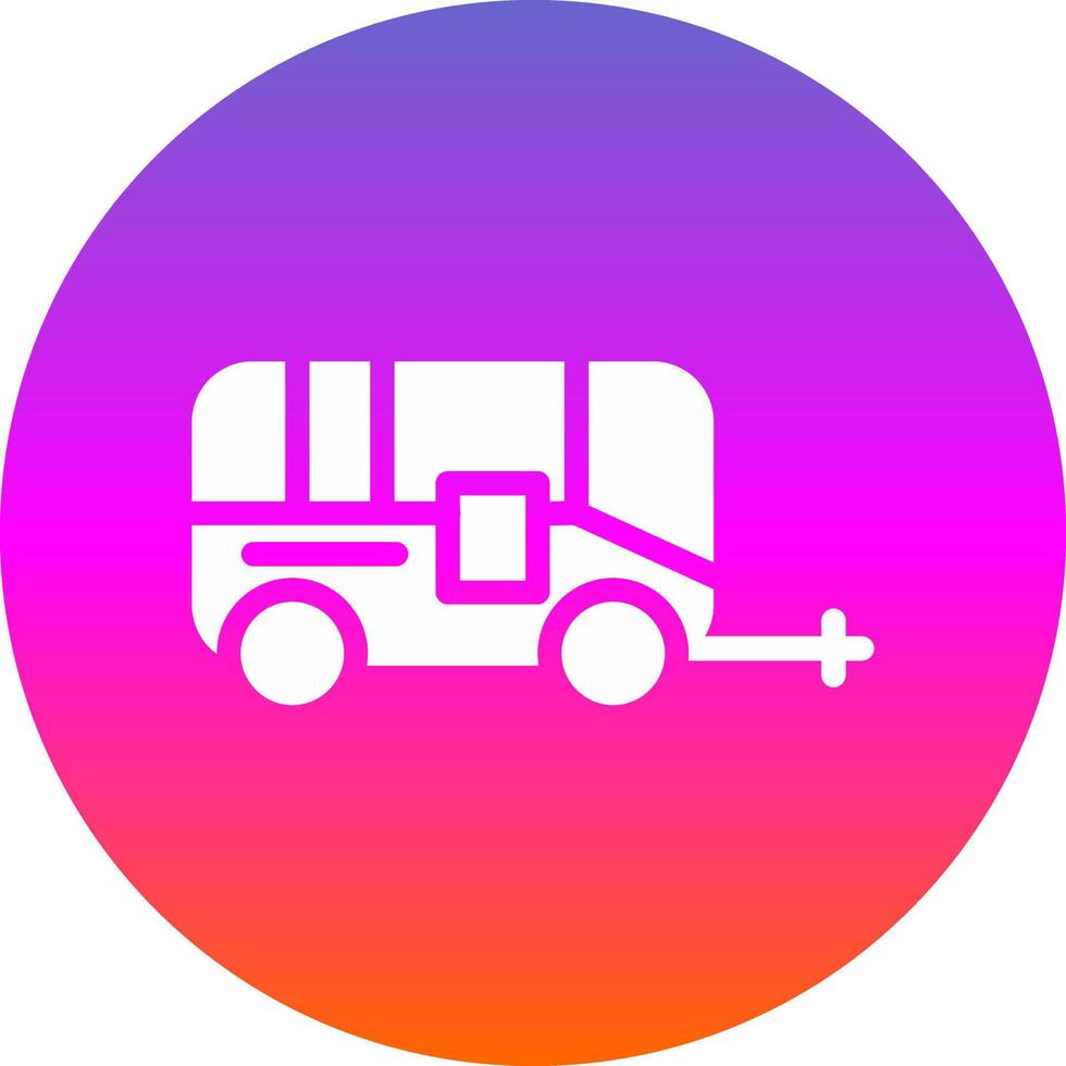 Caravan Vector Icon Design