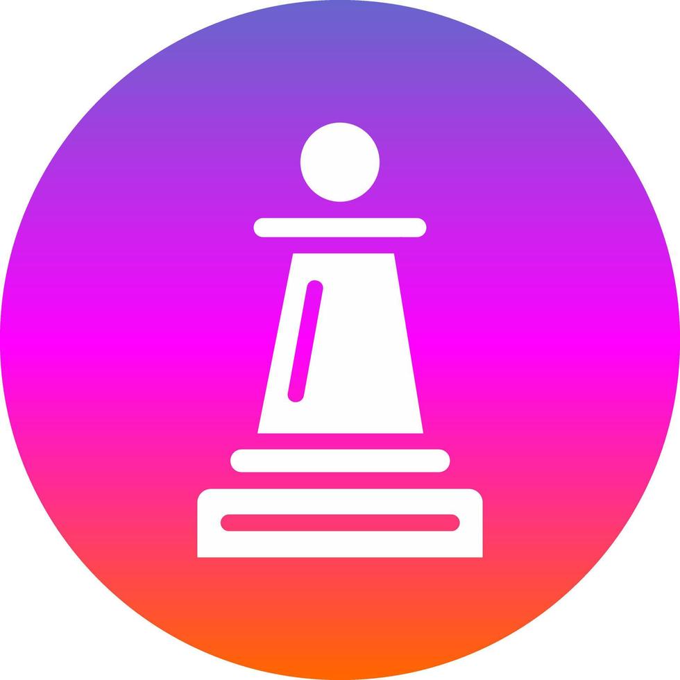 Chess Pawn Vector Icon Design