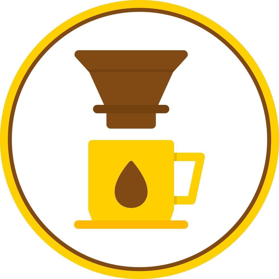 Coffee Dripper Vector Icon Design