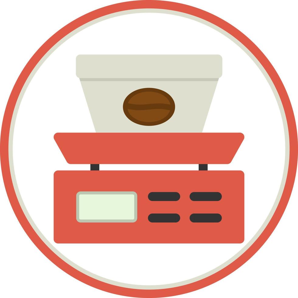 Coffee Scale Vector Icon Design