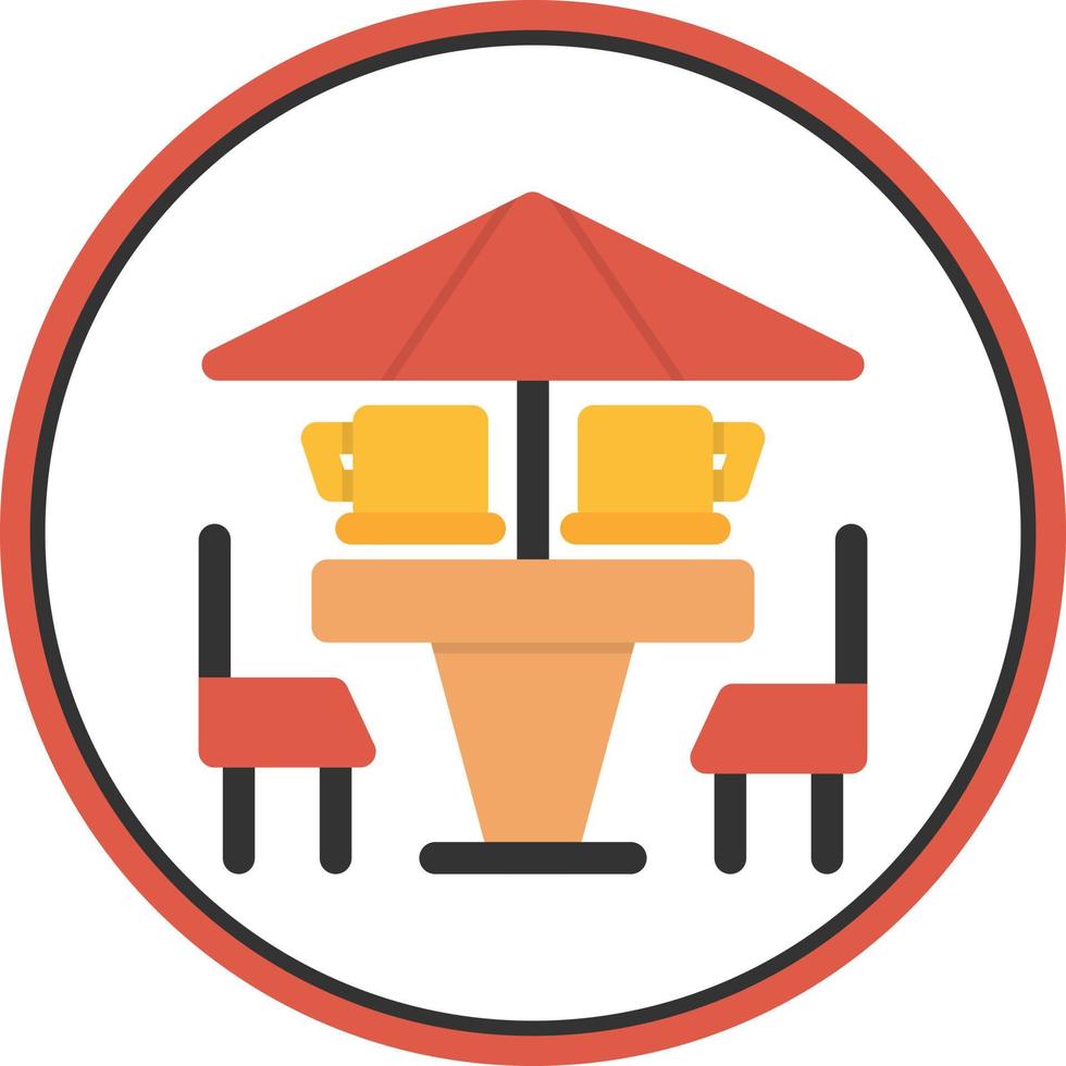Coffee Terrace Vector Icon Design