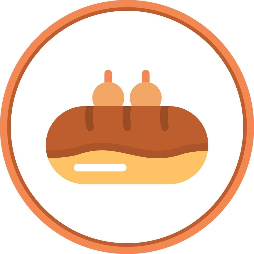 Eclair Vector Icon Design