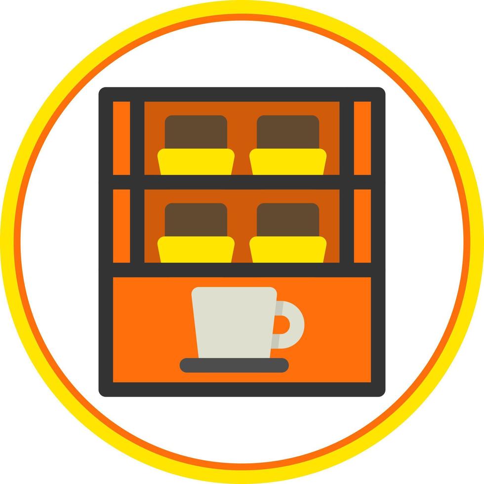 Cafe Showcase Vector Icon Design