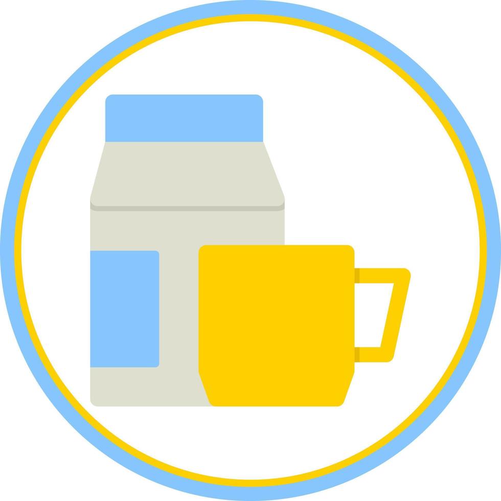 Coffee Milk Vector Icon Design