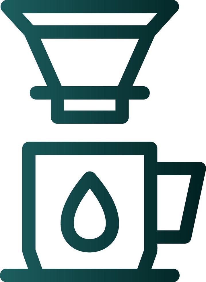 Coffee Dripper Vector Icon Design