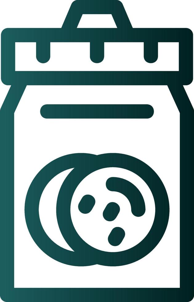Cookie Jar Vector Icon Design