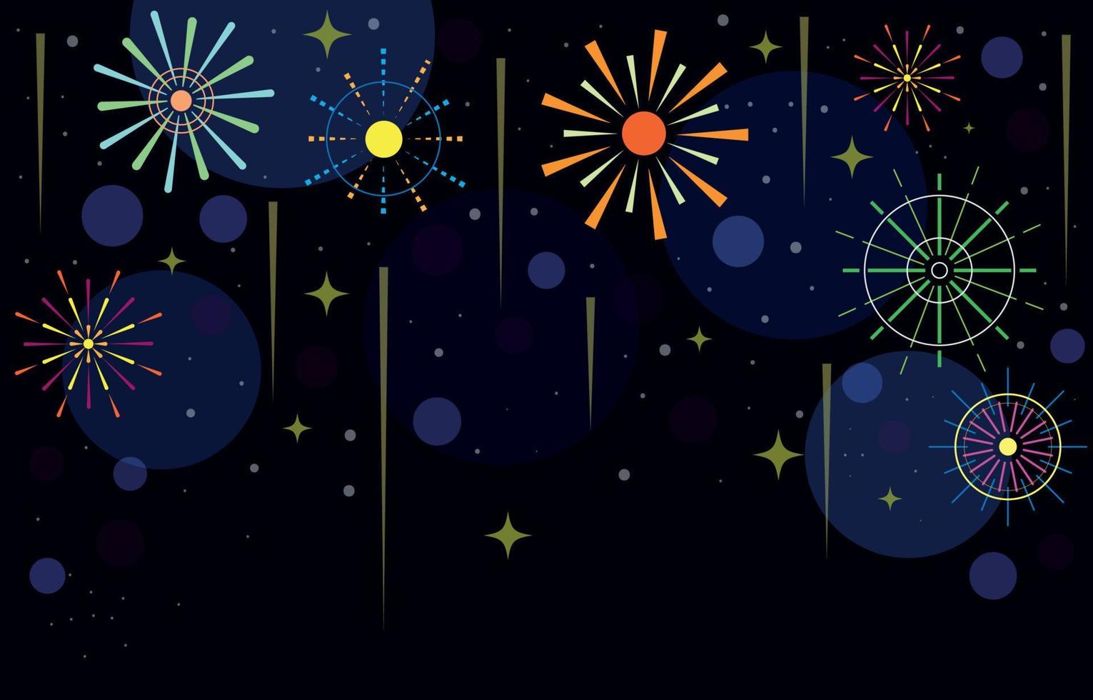 Colorful Firework Background vector