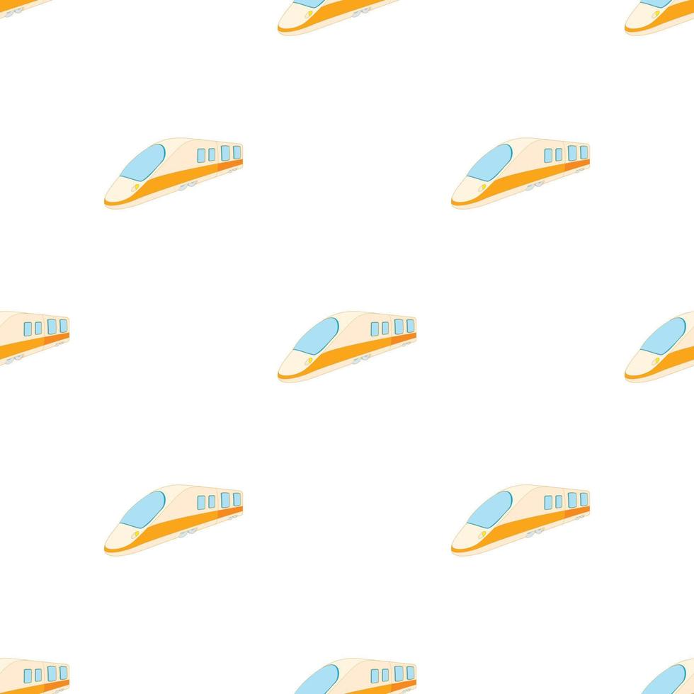 Modern high speed passenger commuter train pattern seamless vector