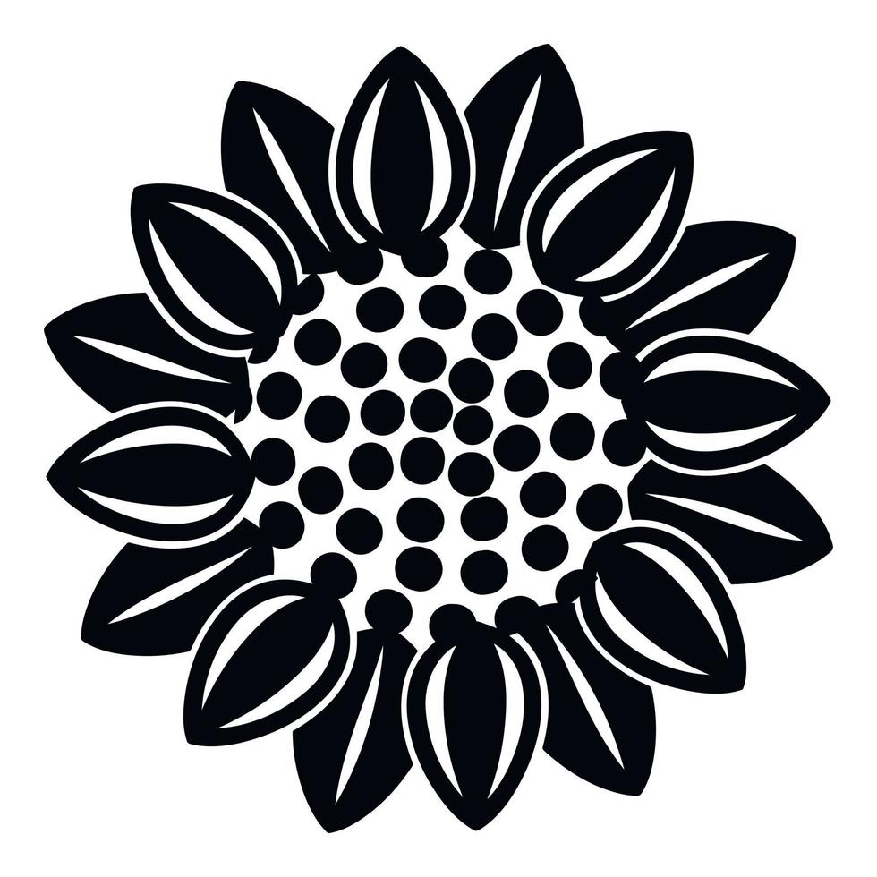 Flower icon, simple style 15095635 Vector Art at Vecteezy