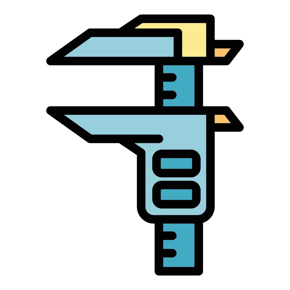 Centimeter caliper icon color outline vector