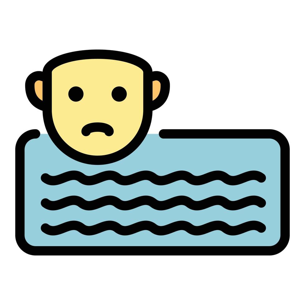 Text product review icon color outline vector
