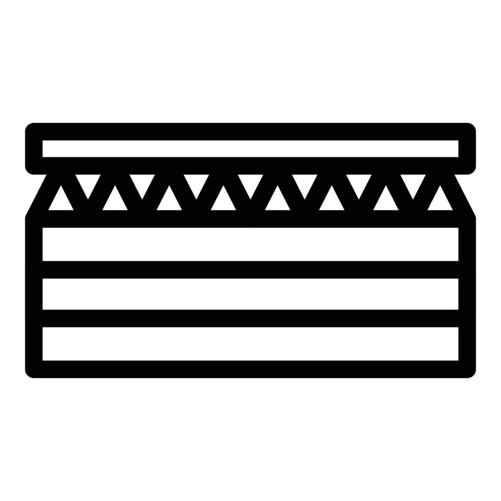 Drywall layer icon outline vector. Plaster house vector