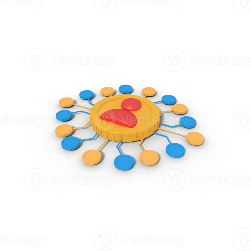 3d illustration of profile social media network png