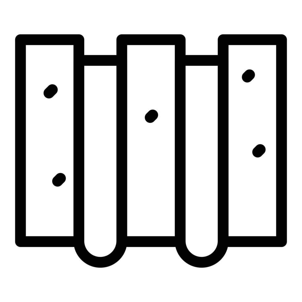 Metal wall icon outline vector. House building vector
