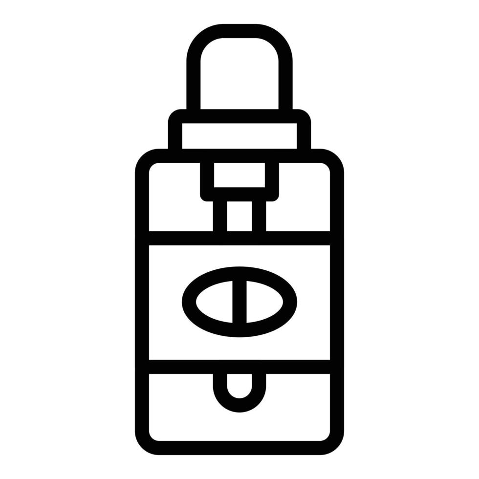 Zinc dropper icon outline vector. Vitamin food vector
