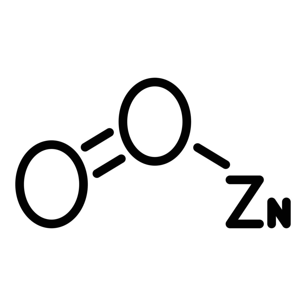 Chemical zinc icon outline vector. Tablet rich vector