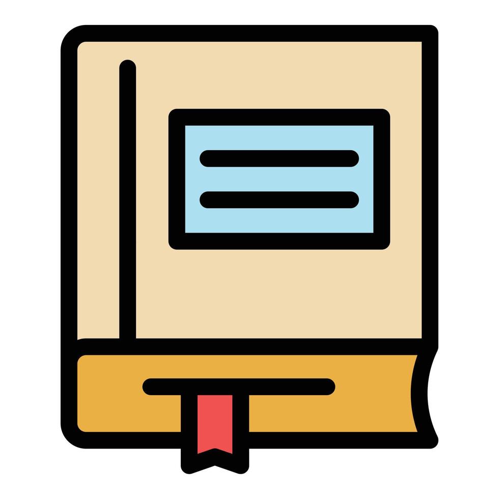 Online book icon color outline vector