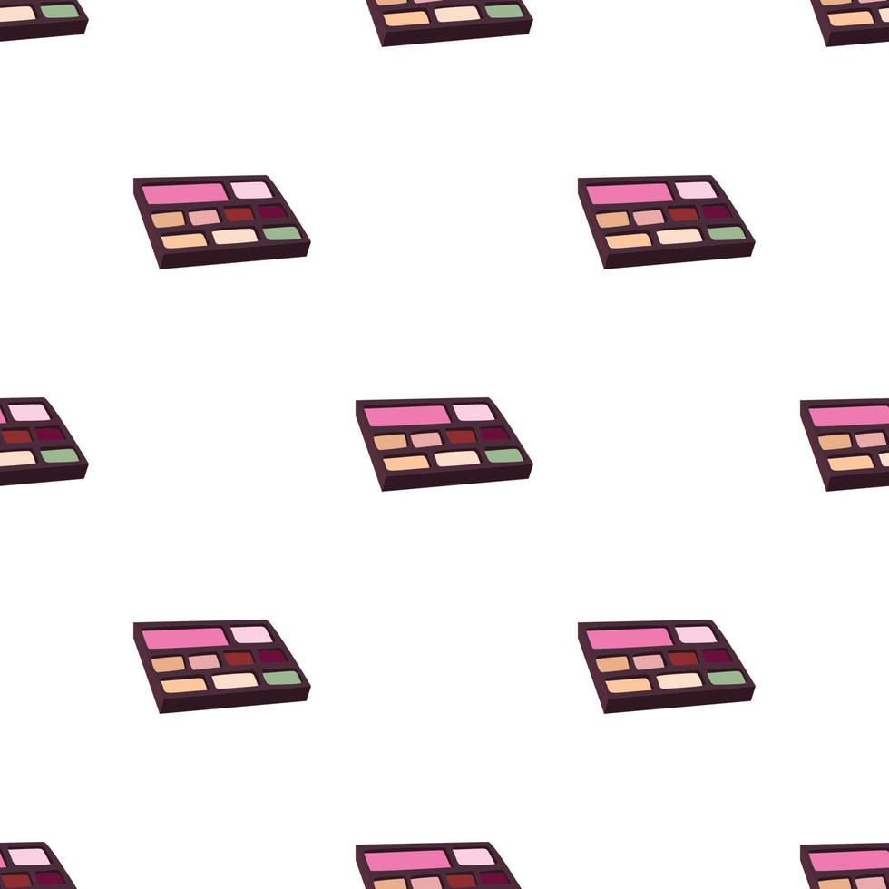 Makeup palette pattern seamless vector