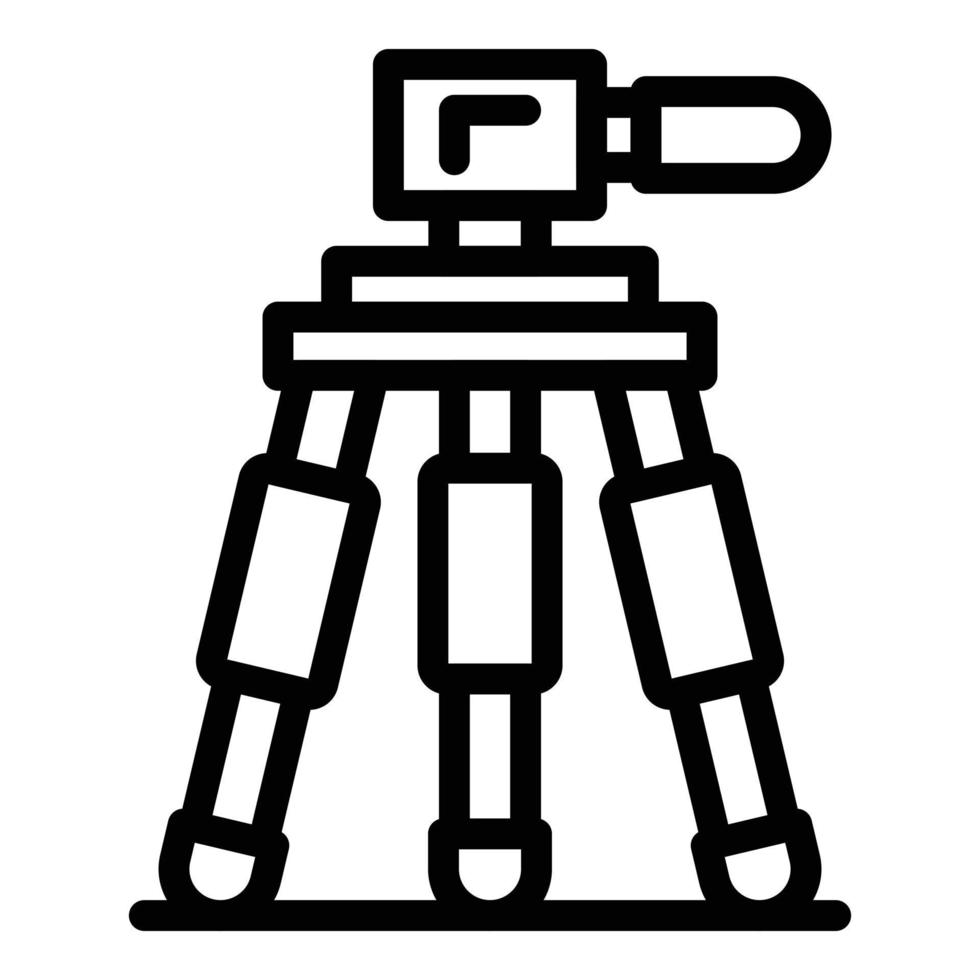 Tripod equipment icon outline vector. Photo studio vector