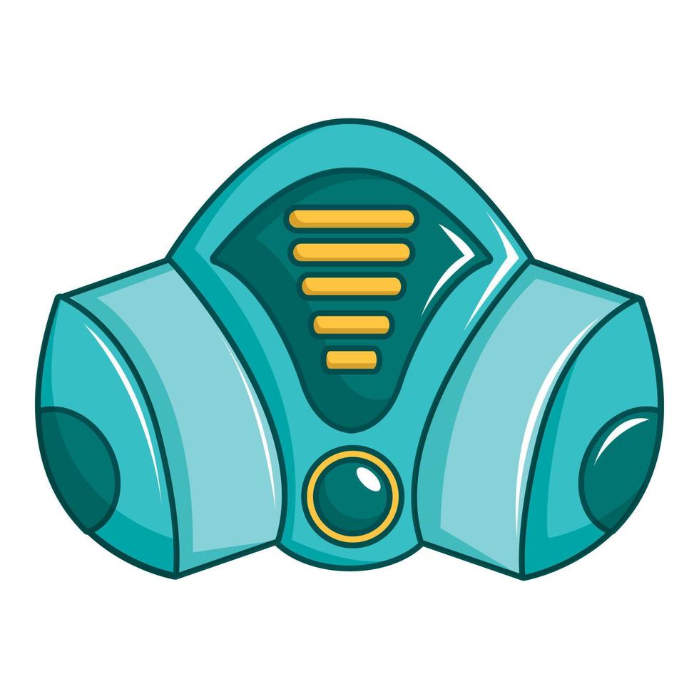 Gas mask icon, cartoon style vector