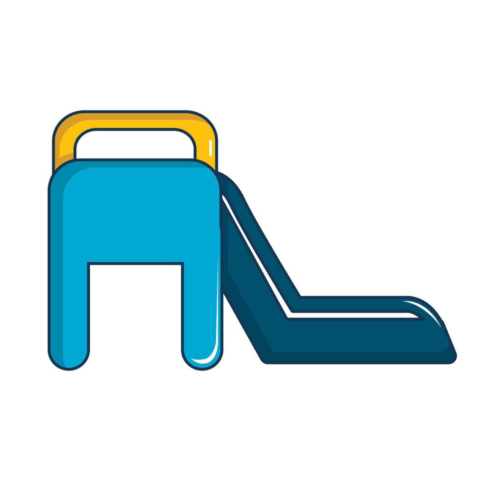 Children slide icon, cartoon style vector