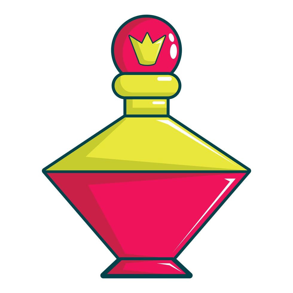 Perfume of the princess icon, cartoon style vector