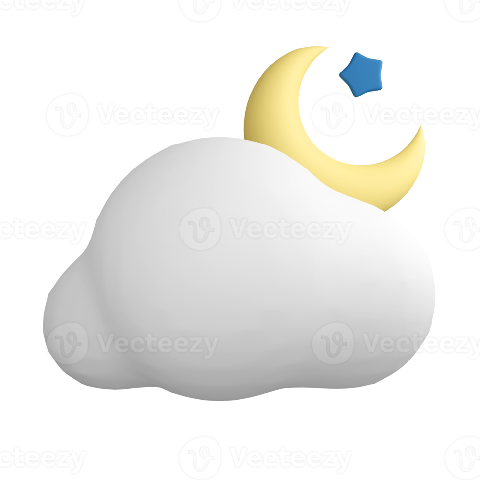 noche. Representación meteorológica 3d. png