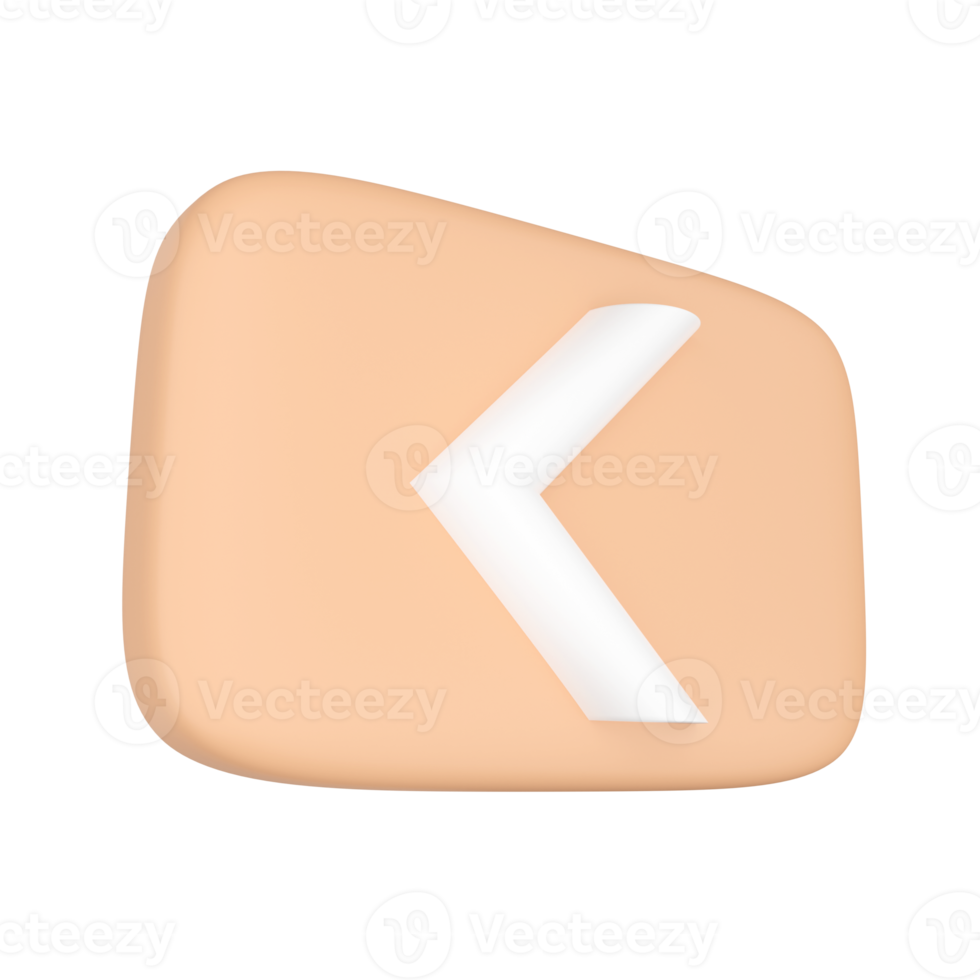 Back Button. 3D rendering. png