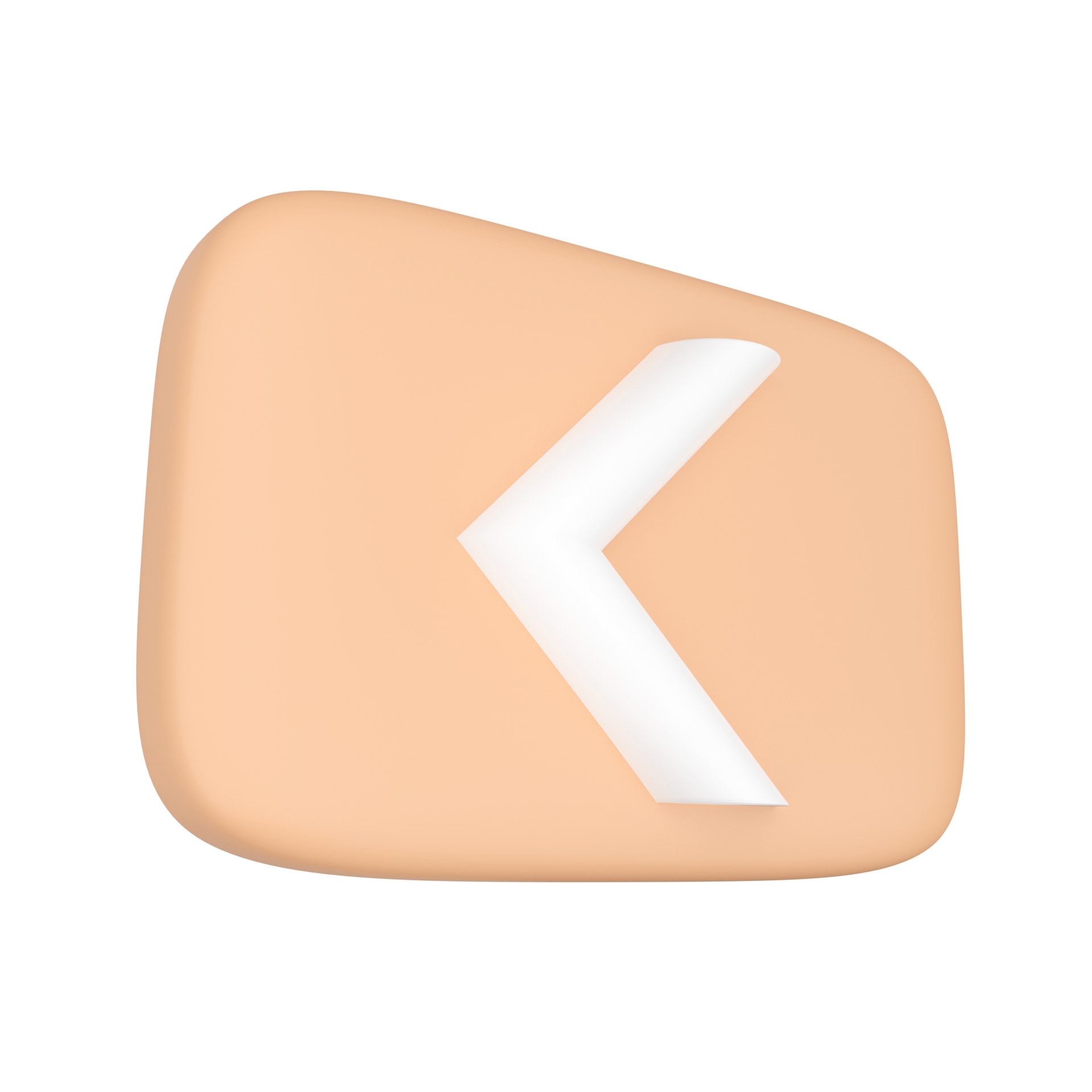 Back Button. 3D rendering. 15096349 PNG