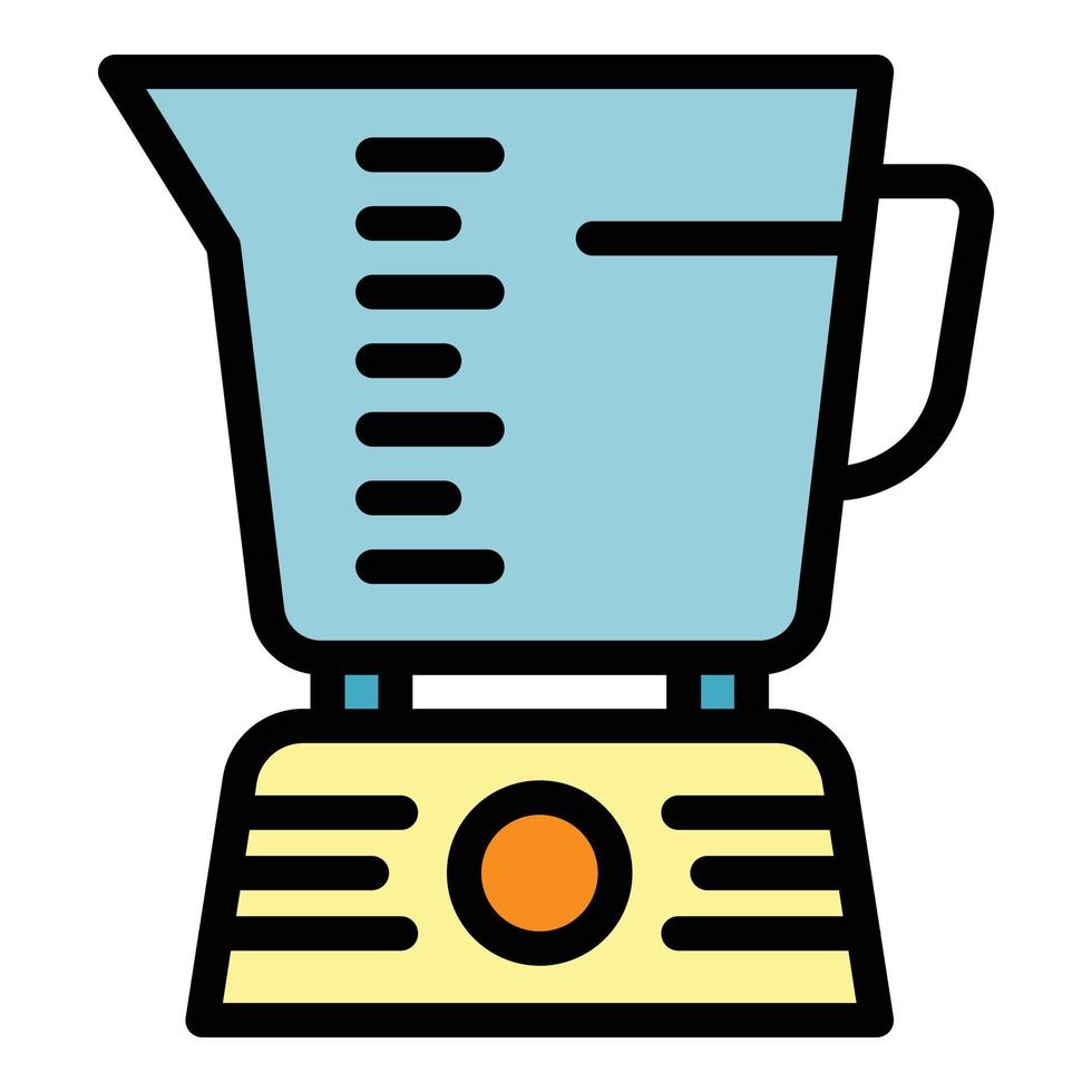 Food mixer icon color outline vector