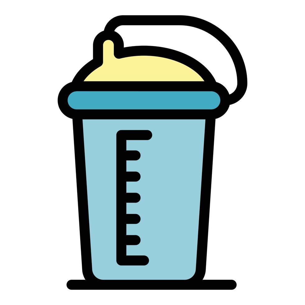 Sport shaker icon color outline vector