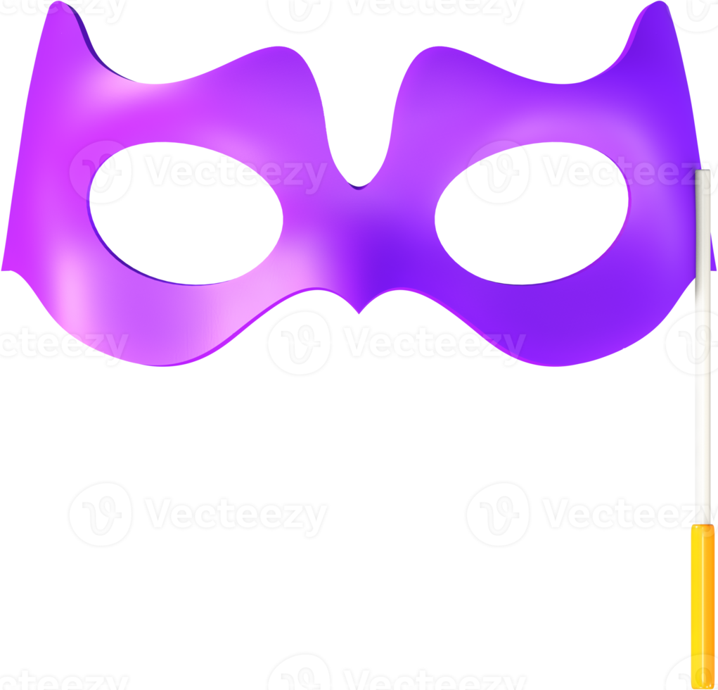 Fancy mask 3D icon. png