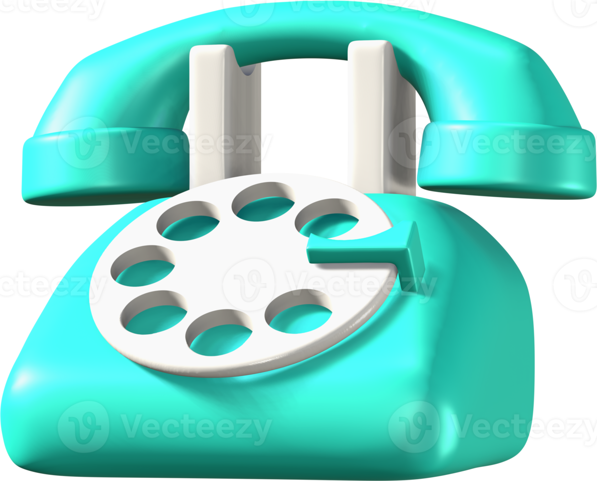 Telephone 3D icon. png