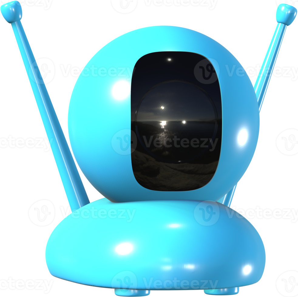 Desk closed-circuit camera 3D icon. png