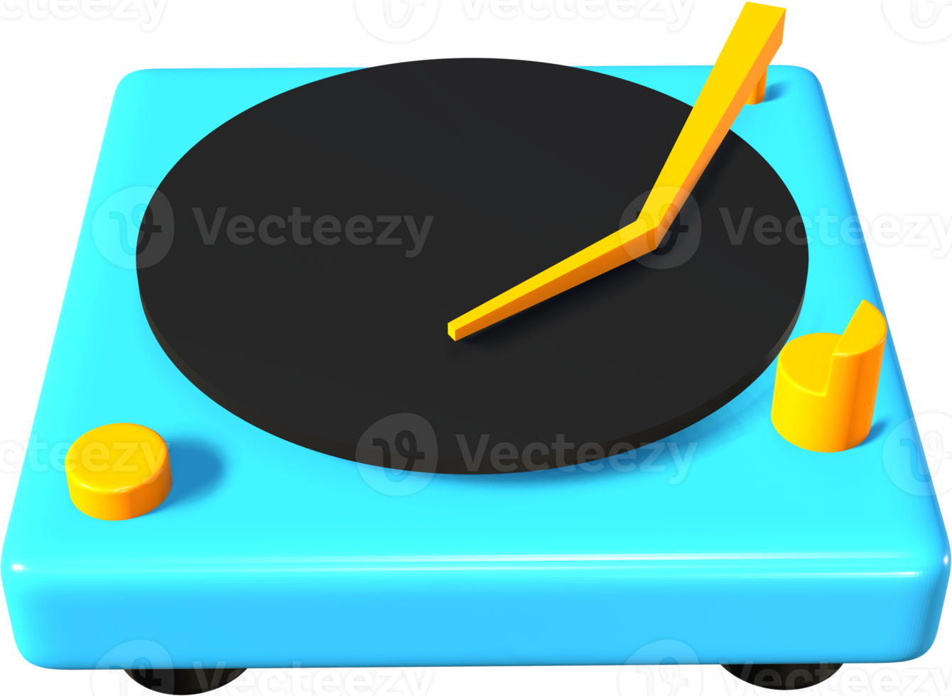 Record player 3D icon. png