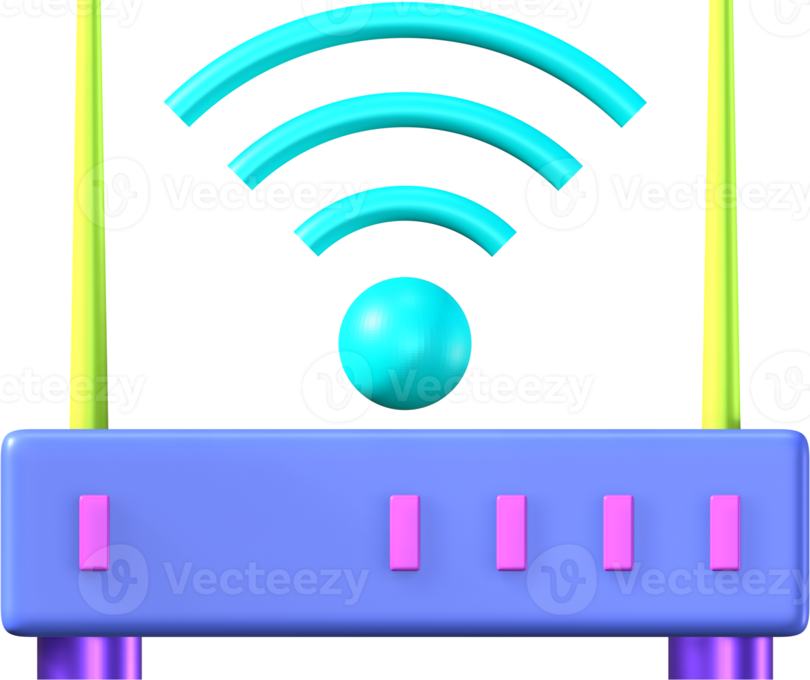 enrutador wi-fi icono 3d. png