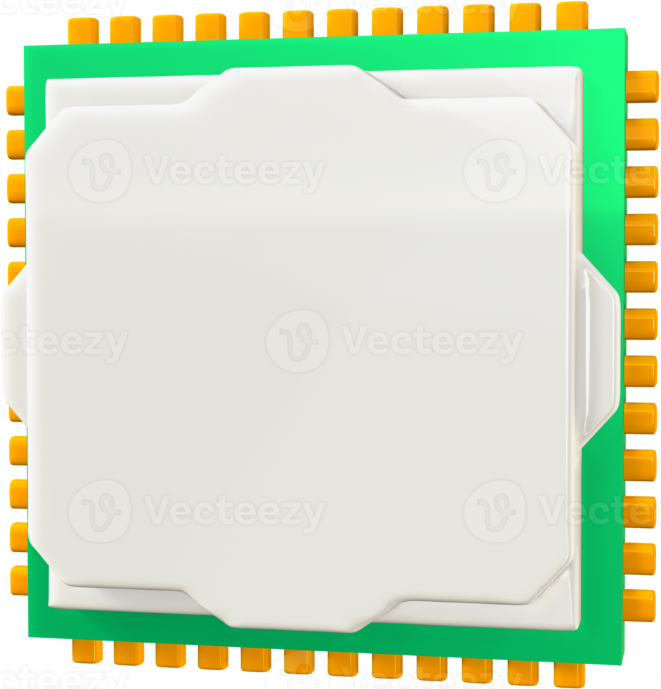 Circuit board 3D icon. png