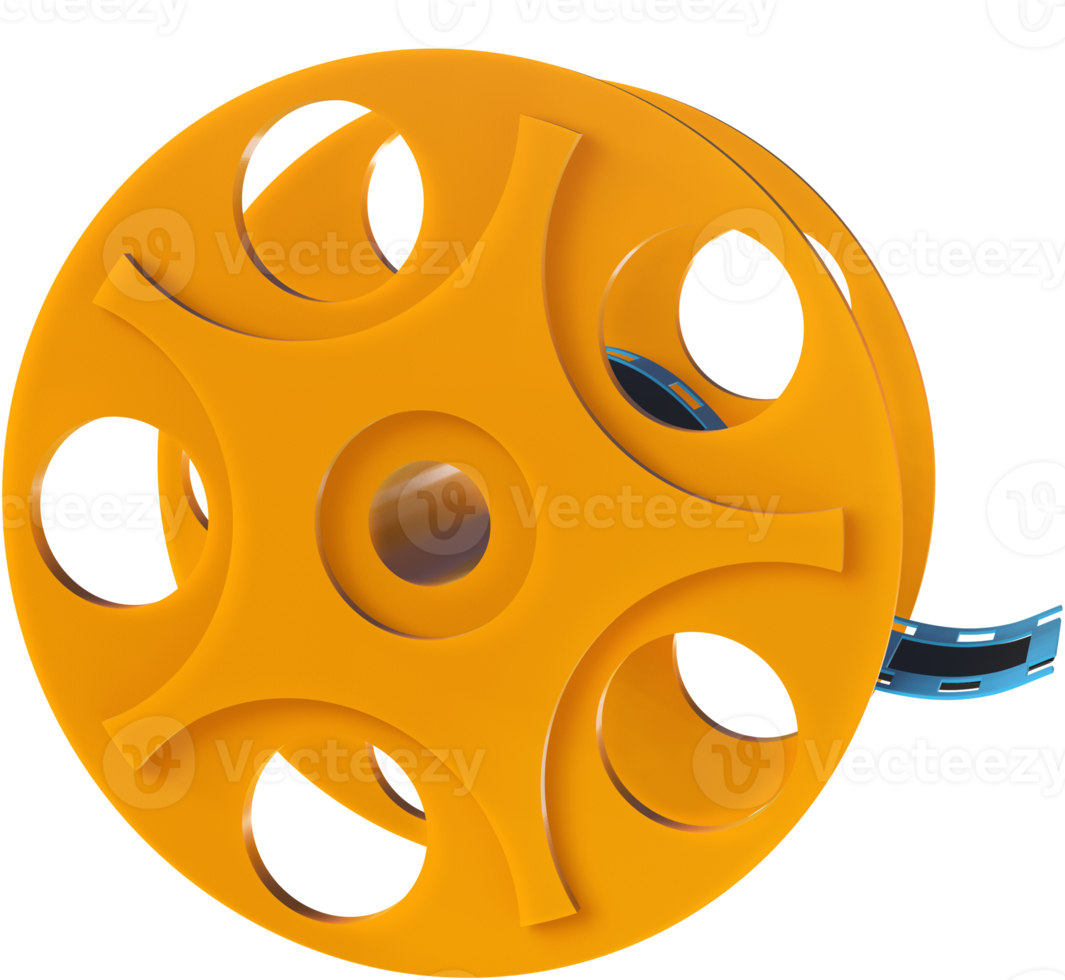 Film movie 3D icon. png
