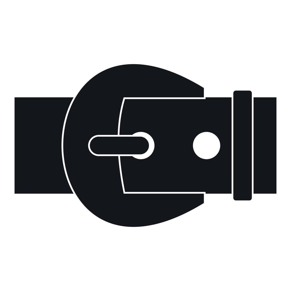 Buckle icon, simple style vector
