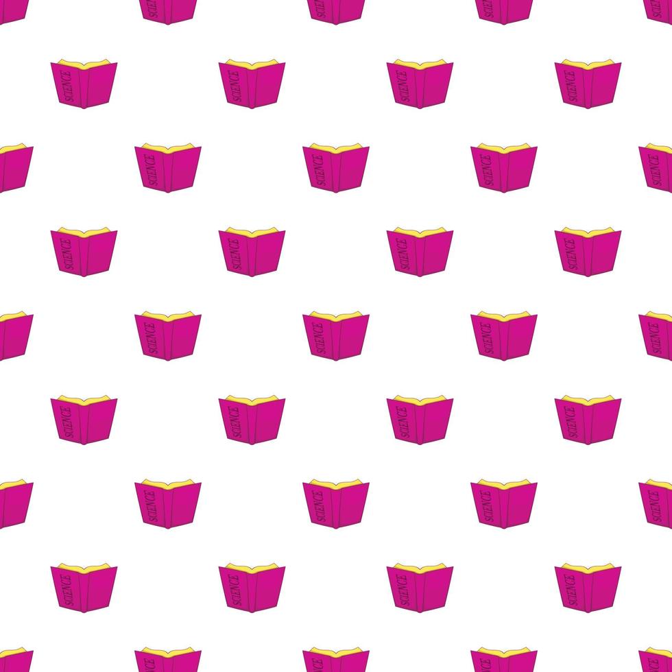 Open education book pattern, cartoon style vector