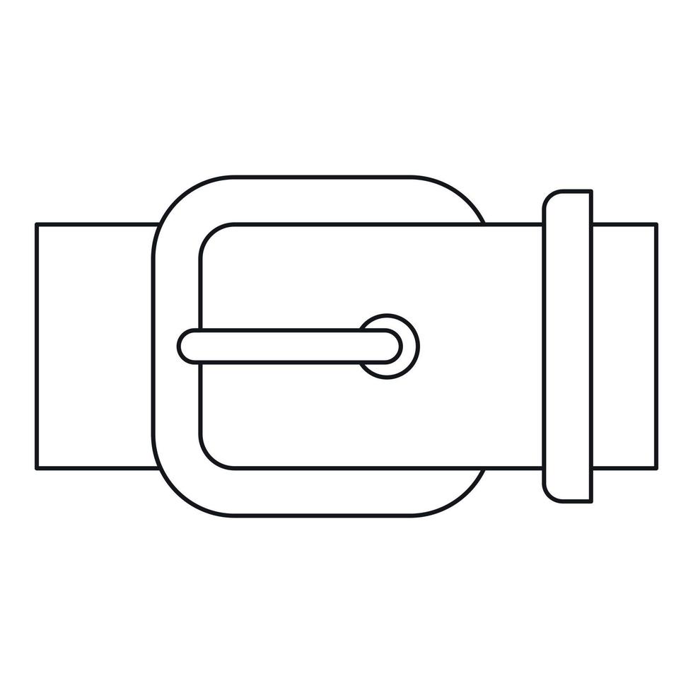 Belt buckle icon, outline style 15096699 Vector Art at Vecteezy