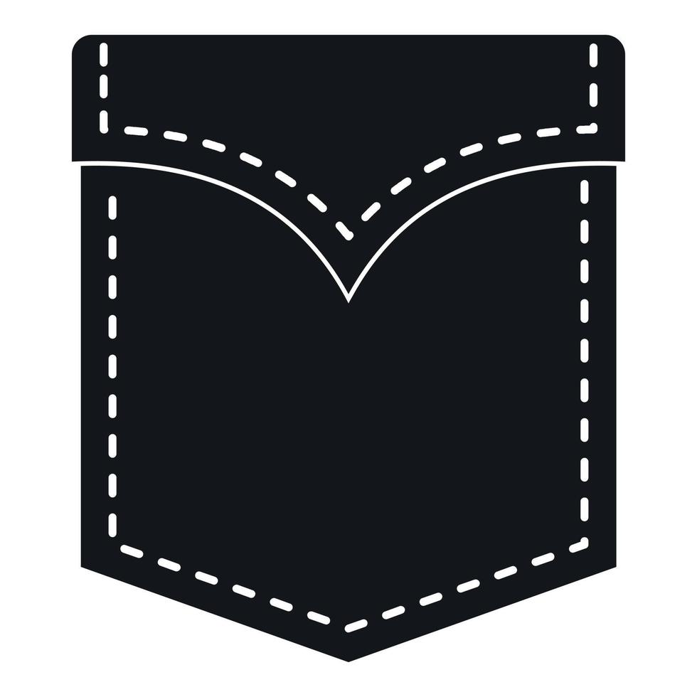 icono de bolsillo de válvula negra, estilo simple vector