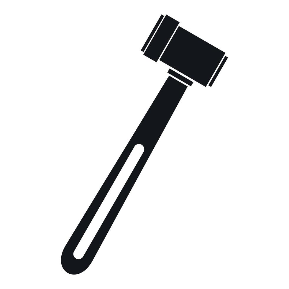 Medical hammer icon, simple style vector