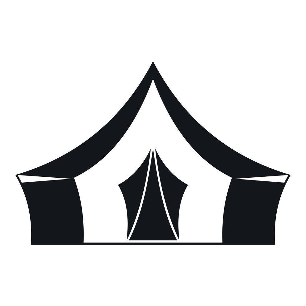 Tent, camping symbol icon, simple style vector